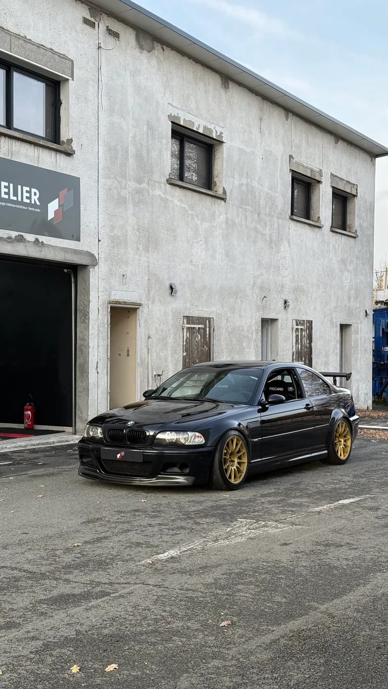BMW E46 Coupe apres pose ceramique chez Initial Detailing a Sadirac