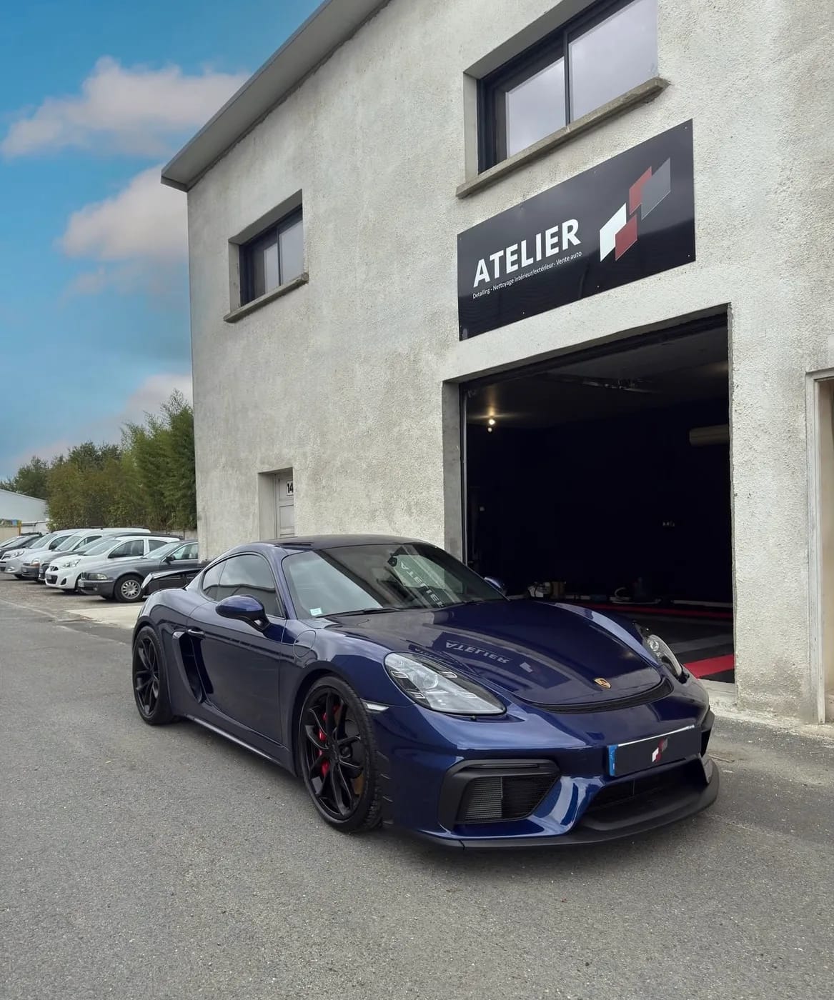 Porsche 718 Cayman GT4 — Protection ceramique — Initial Detailing, atelier de Sadirac près de Bordeaux